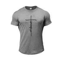 Camiseta de Algodón para Hombres Ajuste Delgado, Manga Corta, Estampado, Moda de Verano Casual - details 12