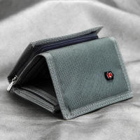Cartera cuadrada corta para hombre, tarjetero con múltiples ranuras para monedas, tarjetas bancarias, identificación - details 6