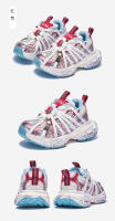Primavera y otoño de los niños zapatos deportivos niños y niñas zapatos de malla transpirable solo zapatos de malla medio niños corriendo saltando zapatos resistentes al desgaste zapatos para correr marea - details 0
