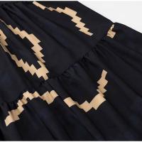 OUWU- Vestido largo con volantes en capas florales en 3D para mujer, sin mangas y sin espalda para vacaciones, elegante bata de fiesta en la playa - details 3