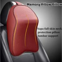 Almohada de Cuero 3D Viscoelástica BUNO Alivio del Dolor de Coche Soporte de Cuello - details 2