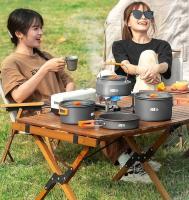 TXZ Camping al aire libre-Juego de utensilios de cocina Caldera Sartén de agua Olla de sopa Encendedor de fuego Almacenamiento Accesorios de transición - details 0