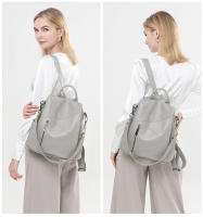 Mochilas de cuero suave para mujer, bolso de viaje impermeable, bolsos casuales para mujer, mochila antirrobo, estilo vintage, gran capacidad, color verde oscuro - details 18