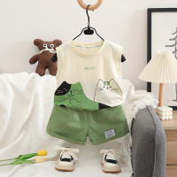 Ropa De Verano Para Bebés Niños Y Niñas Conjunto De 2 Piezas Camiseta + Shorts Moda Infantil Ropa De Bebé Recién Nacido Talla 4-6Años - details 1