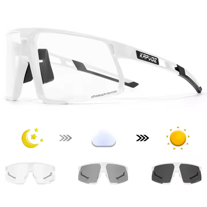 KAPVOE-gafas fotocromáticas para ciclismo, lentes de sol para deportes al aire libre, pesca, montaña, UV400 - 1