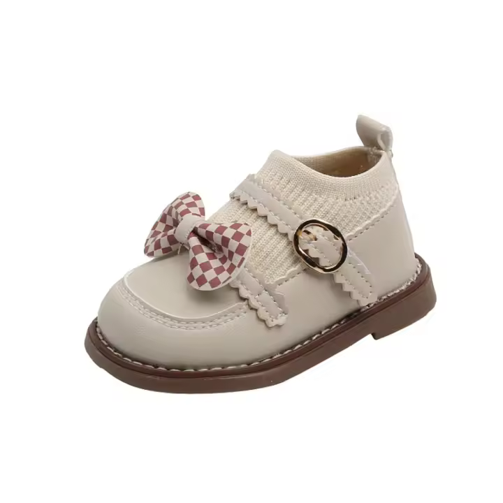 Primavera y otoño nuevo bebé 1 niña de 2-3 años princesa solo zapatos de cuero pequeños fondo suave - 1