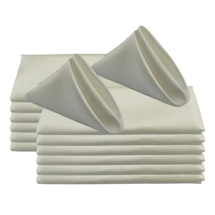 60 piezas de tela suave para restaurante, cena, café, té, toallas de 50x50cm, servilleta de satén para decoración de fiesta de cumpleaños y boda, servilletas de Navidad - 1