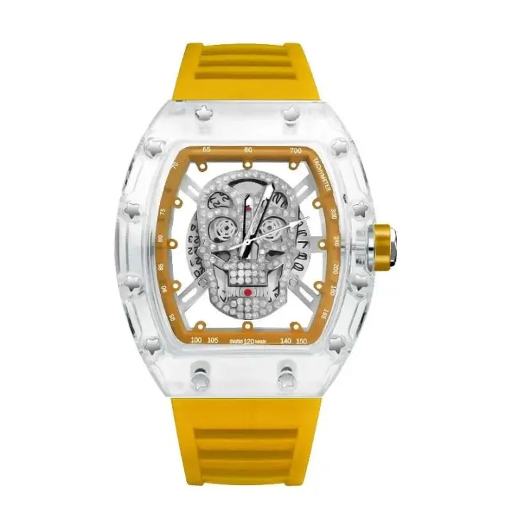 Reloj de Pulsera de Cuarzo de Lujo Automático Diseño Nuevo Impermeable Estilo Formal de Cuero - 1