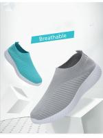 Zapatos para caminar para mujer, zapatillas de calcetín a la moda, mocasines cómodos y transpirables, zapatos informales antideslizantes - details 7