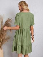 Pantalón corto informal holgado de manga con volantes de verano, minifalda ligera y elegante para fiestas en la playa 2024 - details 1