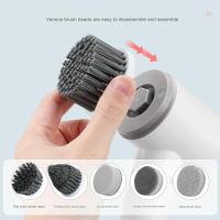 Cepillo de limpieza eléctrico 2 en 1 para cocina y baño, para lavar platos y limpiar ollas fácilmente, herramienta de limpieza doméstica inalámbrica - details 3
