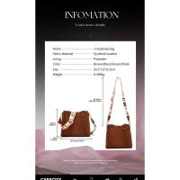 CH elegante sentido letras diseño con cordón marca moda Casual cien bolso de mujer bandolera de gama alta mochila de lujo - details 1