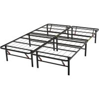 plegable, montaje sin herramientas, permite almacenar bajo la cama, 140 x 200 x 35.5 cm, Negro - details 6