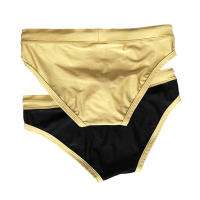 Jessborn calzoncillos de baño para hombre, bañadores de cintura baja, sexy, dorados y negros, pantalones cortos de baño para playa, primavera caliente - details 9