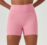 Pantalones cortos deportivos de Yoga, pantalones cortos de cintura alta para realzar la cadera, Fitness, correr, pantalones cortos de 3 puntos, medias de gimnasio de secado rápido - details 13