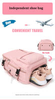 Mochila de viaje para mujer y niña, morral escolar de negocios de 15,6 pulgadas para ordenador portátil con bolsa de zapatos ind - details 4