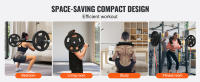 SucceBuy Barra de seguridad para sentadillas, barra de sentadillas para fitness, accesorio con almohadillas para hombros y brazos, ideal para sentadillas delanteras y estocadas - details 4