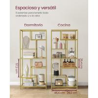 Estantería de Libros de 6 Niveles Estantería Vertical para Plantas 30 x 80 x 180 cm Aglomerado - details 16