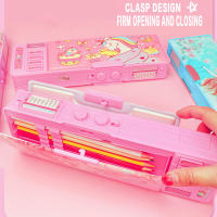 Student Pencil Stationery Box Multifunction Stationery Organizer Box Birthday Present for Girls and Teens - details 2