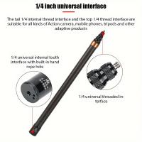 Palillo para Selfies de Fibra de Carbono Invisibles Edición Extendida de 290cm y 3m para Accesorios de Insta360 X3 / ONE X2 / ONE RS - details 0