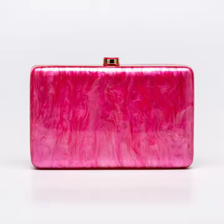 Bolso de Palma Oblicuo Nuevo 2025 Bolso de Acrílico de Concha de Forma Especial para Mujer - 1
