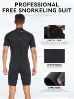 Conjunto Corto De Neopreno De 3 Mm Para Snorkel Profesional Masculino, Protección Cálida Y antimedusas Para Deportes Acuáticos - details 12