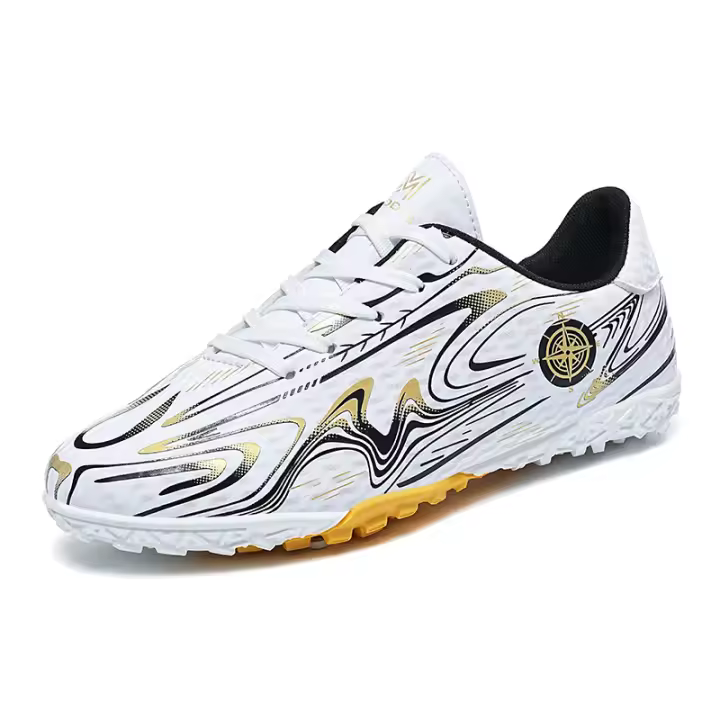 Zapatos de Fútbol de Cuero Dorado Duraderos Perfectos para Primavera/Verano - 1