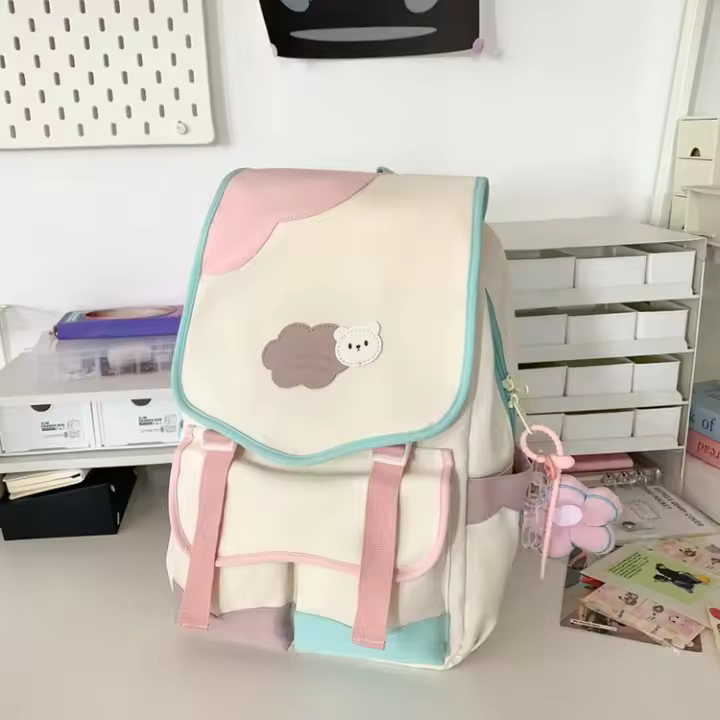 Lindo, estudiantes de secundaria, mochila, estilo bosque, cartera, nicho, estudiantes de secundaria, chicas, universidad, mochila - 1