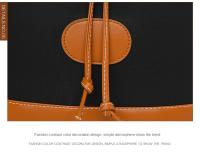 Mochila de cubo vintage para mujer, morral pequeño de viaje informal, resistente al agua, ligero - details 25