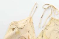 2024 otoño nuevo producto ropa de mujer estilo europeo y americano vestido sin mangas estampado versátil falda larga - details 5