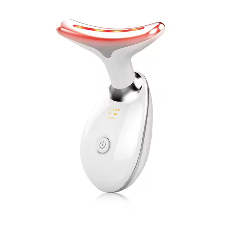 Scttomon Masajeador Facial Multifuncional de Luz de Color Herramienta de Cuidado de la Piel para el Hogar Blanco Brillante - 1