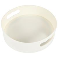 Bandeja giratoria antideslizante para almacenamiento de alimentos, bandeja giratoria para tarros de especias, plato de almacenamiento seco, blanco - details 0