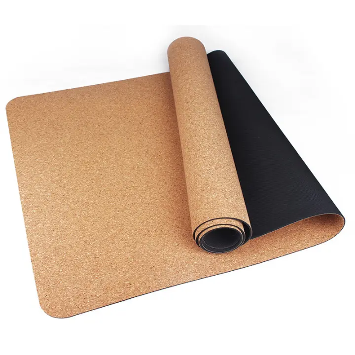 Más ancho y grueso alfombra de gimnasia de goma natural grabado láser - 1