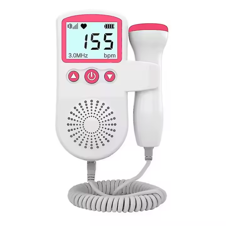 Monitor GEL + DOPPLER Detector de frecuencia cardíaca fetal del bebé sin radiación para escuchar el latido del corazón del bebé - 1