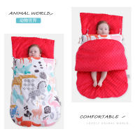 Saco de dormir cálido para recién nacidos de doble propósito engrosado de otoño e invierno de algodón puro - details 16