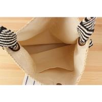 Bolsa de playa estilo marino versátil con cuerda de papel, asa trenzada, correa de hombro anudada, nicho de vacaciones, bolsa trenzada. - details 6