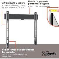 5405 Soporte TV Extremadamente Plano para TV de 32 a 77 Pulgadas, Peso máx. de 75 kg, Soporte de TV máx. VESA 400x400, Compatibilidad Universal, Distancia a la Pared Solo 1,5 cm - details 2