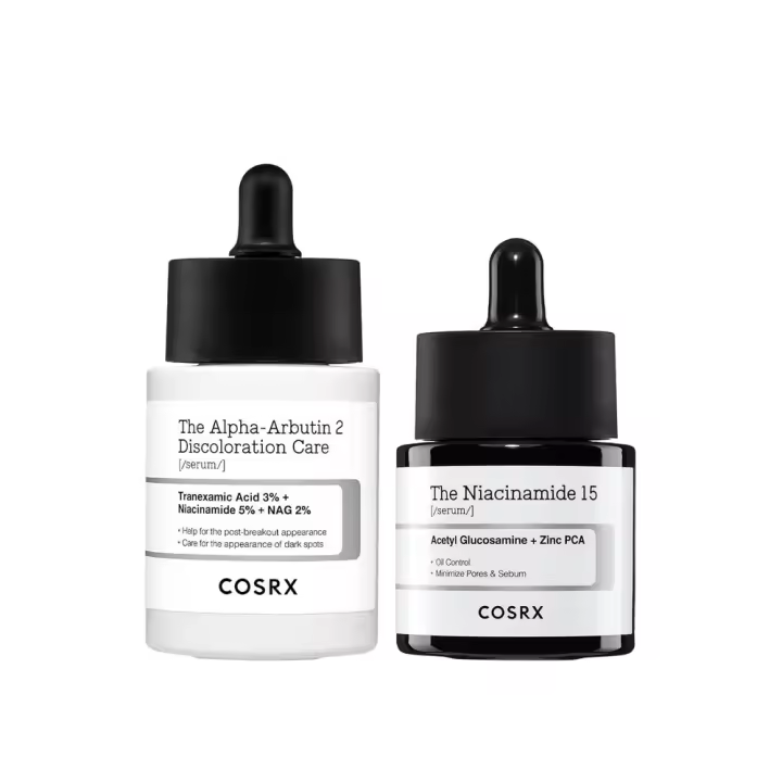 COSRX Duo - Cuidado decoloración alfa arbutina 2% + sérum facial con niacinamida 15% - 1
