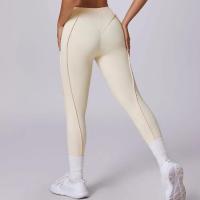 Mallas de Yoga sin costuras para mujer, pantalones deportivos para Fitness, cintura alta, color melocotón, pantalones de entrenamiento para correr, entrenamiento, gimnasio - details 3