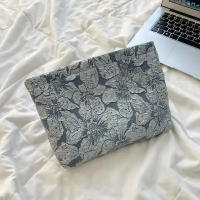 Bolsa de Cosméticos de Viaje a Rayas de Corduroy Organizador de Maquillaje de Belleza para Mujeres - details 6