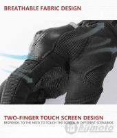 SUOMY-guantes de motociclismo de verano, guantes de Motocross con pantalla táctil, para deportes al aire libre, carcasa de fibra de carbono, guantes protectores para Moto, transpirables - details 6
