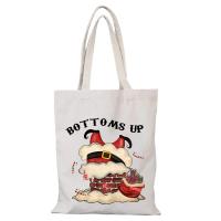 Bolsos nuevos de dibujos animados, bolso de mano para hombre de Feliz Navidad, bolso de lona para regalo de Año Nuevo, bolsos para mujer, bolso de compras para mujer, bolso de compras ecológico - details 7