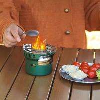 Estufa de Barbacoa Portátil de Acero Inoxidable Cocina de Campamento a Alta Temperatura con Accesorios de Alcohol - details 0