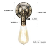 Lámpara de mesita de noche Vintage para decoración del hogar, candelabro de pared clásico, accesorio de iluminación, interruptor de perilla - details 1