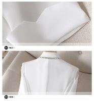Blazer de otoño para mujer, chaqueta de protección solar de verano, chaqueta de traje nueva blanca, cárdigan negro fino a la moda para mujer - details 2