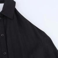 PB & ZA2025simple temperamento cómodo cuello halter sin espalda suelto sin mangas vestido con botones novedad de verano ropa de mujer - details 11