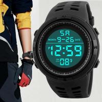 Reloj de lujo premium para hombre, relojes digitales deportivos para hombre, esfera grande, luminoso, resistente al agua, despertador, reloj de pulsera electrónico militar multifunción - details 2