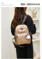 Mochila informal vintage de cuero PU para mujer, morral pequeño de viaje a la moda, color verde y negro - details 21