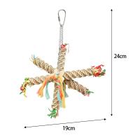 Juguete de masticar de pie para mascotas, juguetes colgantes para pájaros, suministros para periquitos, pinzones - details 5