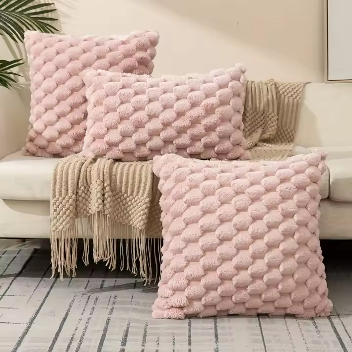 Fundas de almohada para sala de estar, cojines decorativos de punto para sofá, diseño de almohada suave y moderno - 1
